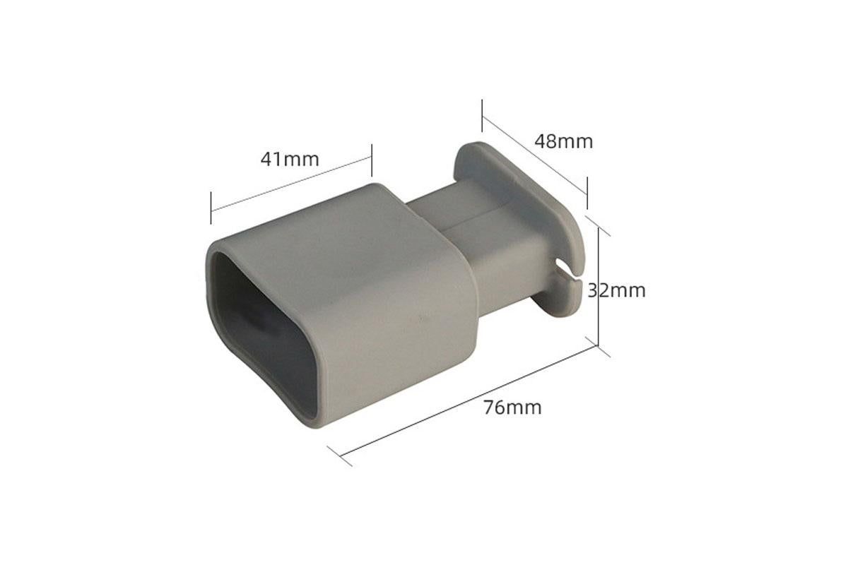 Silicone Charger Protector with Cord Wrap for Apple Phone 18W/20W Charger -Gray & White V1263-JX-6448-2