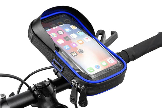Bike Frame Bag Waterproof Bike Phone Mount Holder Bikes Accessories Gifts - Blue V1263-JX-6449-1