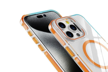 For iPhone 16 Series Phone Case with Stand Full Body Case -Orange /iPhone 16 Pro Max V1263-JX-6450-1