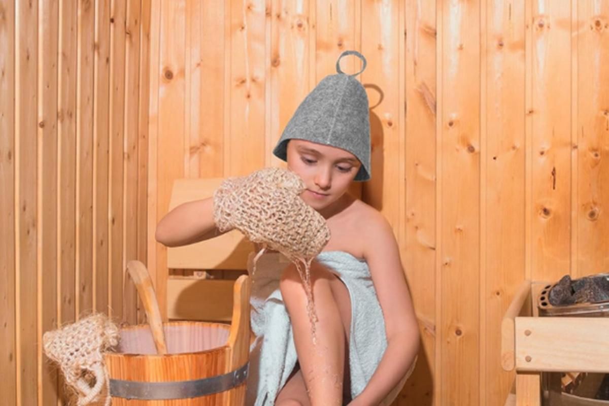 2-Pack Felt Sauna Hats - Quick Dry Bath Caps for Spa & Swimming (23x25cm) V1263-JX-6503