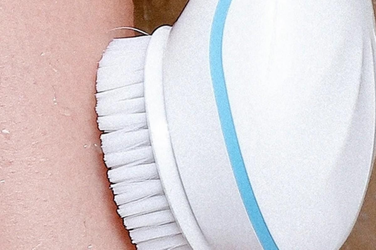 Rechargeable Body Brush Kit with Long Handle -Blue V1263-JX-6504-1