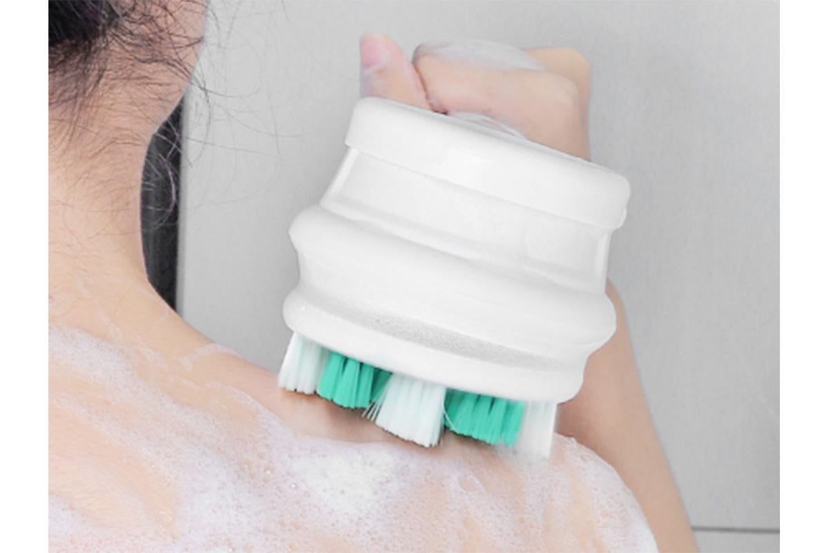 Electric Back Scrubber Body Brush Exfoliating Bath Brush for Shower - Gray V1263-JX-6505-2