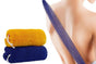 2PCS African Net Sponge Body Scrubber for Exfoliating and Bathing - Blue & Yellow V1263-JX-6508-2
