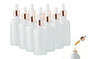 10 Pack Glass Dropper Bottles Rose Gold Caps for Essential Oils - 15ml V1263-JX-6509-1