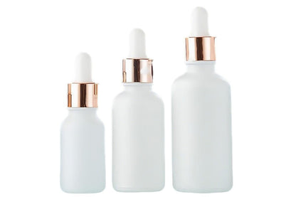 10 Pack Glass Dropper Bottles Rose Gold Caps for Essential Oils - 15ml V1263-JX-6509-1