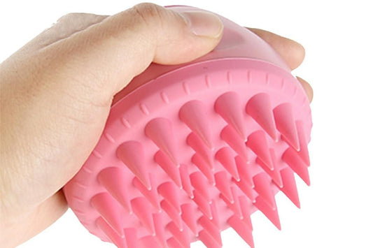 Hair Scalp Massager Shampoo Brush -Pink V1263-JX-6511-1