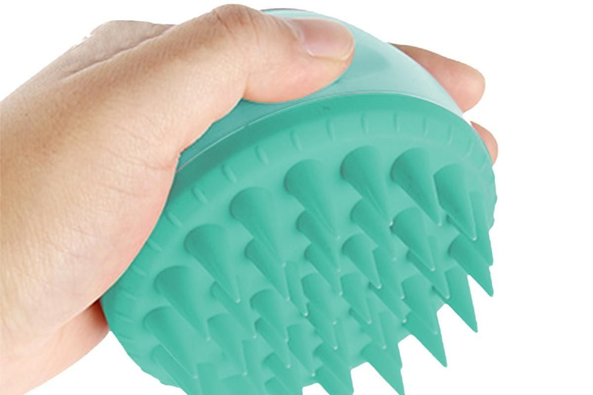 Hair Scalp Massager Shampoo Brush -Green V1263-JX-6511-2