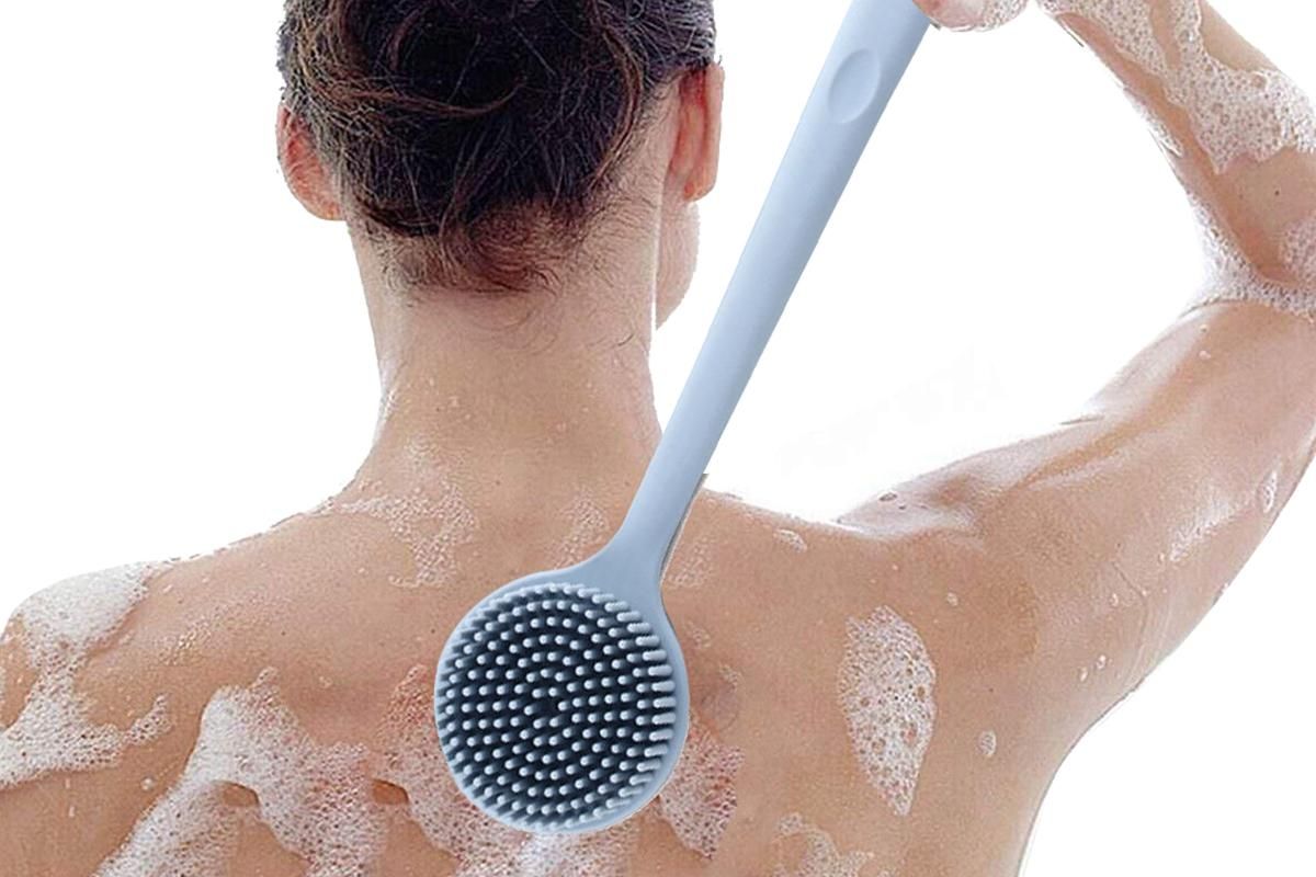 Long Handle Bath Shower Brush Back Scrubber Back Scrubber for Shower Bath Body Brush with Long Handle for Men V1263-JX-6512-1