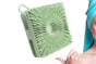 Dual Sided 2 In 1 Silicone Body Shower Scrubber Body Brush Buffer Scrubber - Green V1263-JX-6514-1