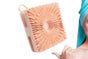 Dual Sided 2 In 1 Silicone Body Shower Scrubber Body Brush Buffer Scrubber - Pink V1263-JX-6514-2