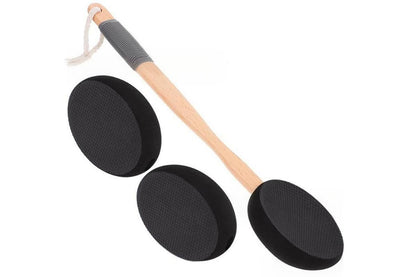 Back and Foot Lotion Applicator with 4 Replacement Pads Sunscreen Applicator Tool - Black V1263-JX-6515-1