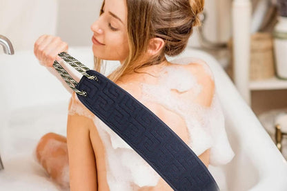 Bath Shower Exfoliating Back Strap Double-Sided Back Scrub Towel V1263-JX-6516