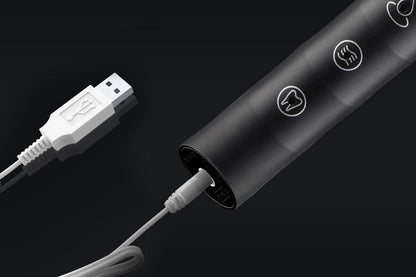 Electric Toothbrush for Adults Powerful Sonic Toothbrush 6 Modes with 4 Replacement Brush Heads - Black V1263-JX-6519-1