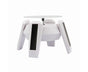 360-Degree Rotating Solar Display Stand Turntable Phone Holder with LED Light-White V1263-JX-652