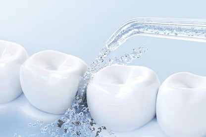 Cordless Rechargeable Portable Water Flosser for Teeth Gums Braces Care and Travel with 8 Flossing Tips V1263-JX-6522