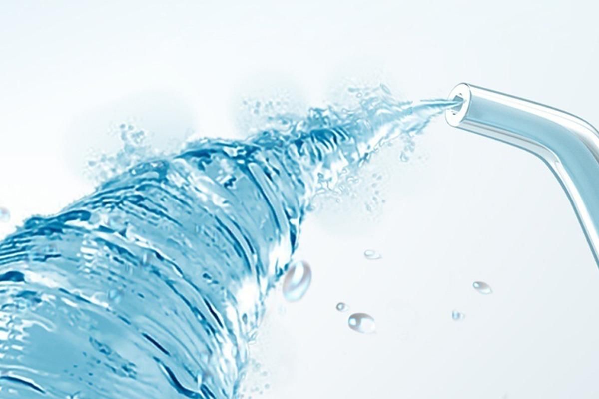 Cordless Rechargeable Portable Water Flosser for Teeth Gums Braces Care and Travel with 8 Flossing Tips V1263-JX-6522