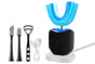 Rechargeable U-Shaped Electric Toothbrush Set for Daily Oral Care - Black V1263-JX-6524-2