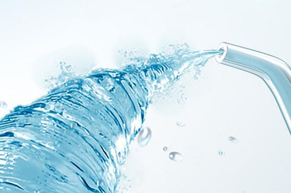 Cordless Portable Electric Water Flosser Teeth Cleaner Floss Irrigator With 4 Jet Tips - Pink V1263-JX-6528-1