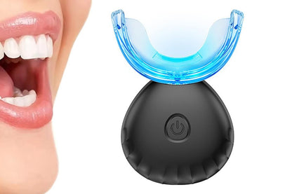 Portable Teeth Whitening Kit with Blue Light Technology - Black V1263-JX-6533-1
