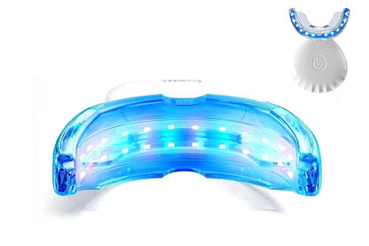 Portable Teeth Whitening Kit with Blue Light Technology - White V1263-JX-6533-2