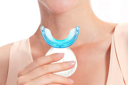 Portable Teeth Whitening Kit with Blue Light Technology - White V1263-JX-6533-2