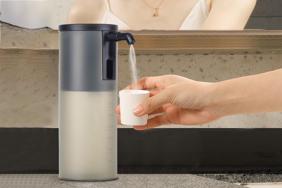 Rechargeable Portable Automatic Mouthwash Dispenser for Bathroom -Black V1263-JX-6537-1