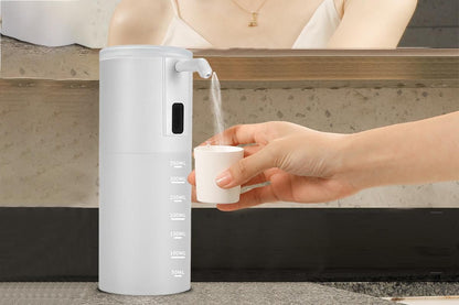 Rechargeable Portable Automatic Mouthwash Dispenser for Bathroom -White V1263-JX-6537-2
