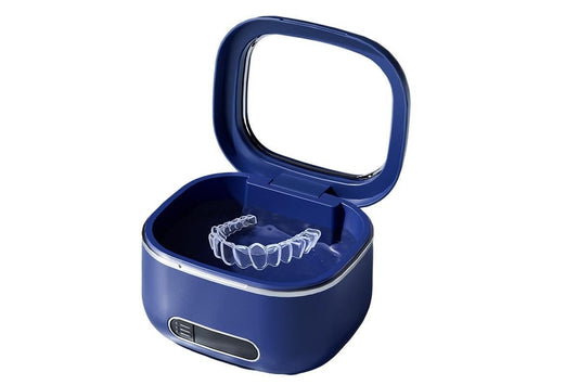 Ultrasonic Retainer Cleaner Machine 50kHz Ultrasonic Dentures Cleaner for Night Guards Braces Aligner V1263-JX-6538-1