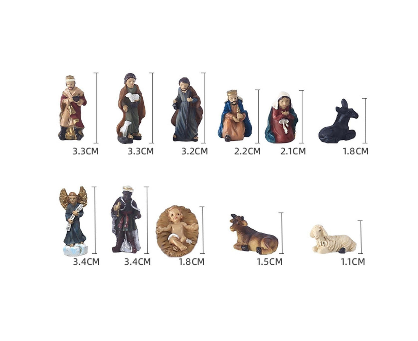 Jesus Figurine Set-Multicolor V1263-JX-655