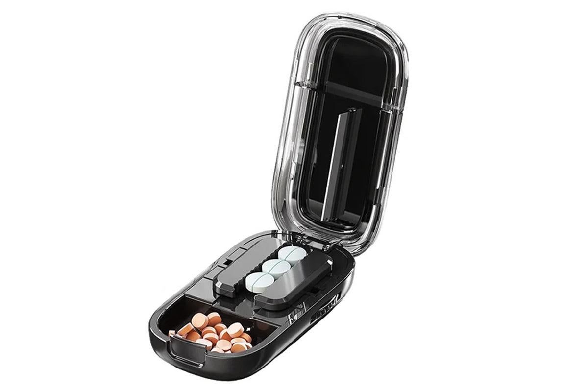 Pill Cutter Pill Splitter for Small and Tiny Pills 1/2 Adjustable Pill Organizer - Black 1/2 Pill Cutter V1263-JX-6550-1