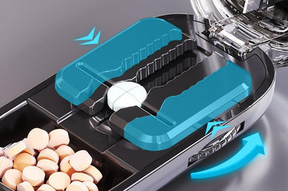 Pill Cutter Pill Splitter for Small and Tiny Pills 1/2 Adjustable Pill Organizer - Black 1/2 Pill Cutter V1263-JX-6550-1