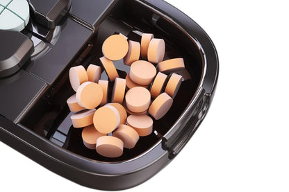 Pill Cutter Pill Splitter for Small and Tiny Pills 1/2 Adjustable Pill Organizer - Black 1/2 and 1/4 Pill V1263-JX-6550-4