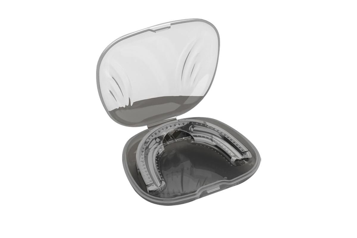 Anti-Snoring Mouth Guard Sleeping Bite Guard for Bruxism Aid Mouthpiece -Black V1263-JX-6554-1