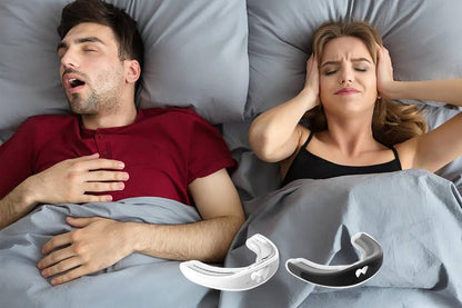 Anti-Snoring Mouth Guard Sleeping Bite Guard for Bruxism Aid Mouthpiece -Black V1263-JX-6554-1