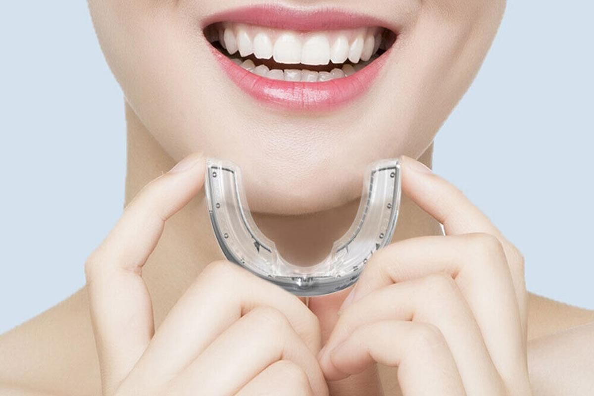 Anti-Snoring Mouth Guard Sleeping Bite Guard for Bruxism Aid Mouthpiece -White V1263-JX-6554-2