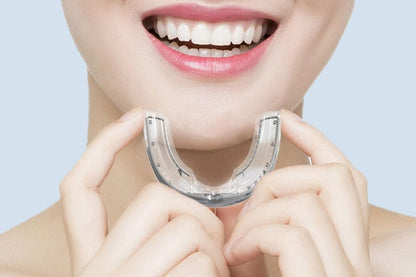 Anti-Snoring Mouth Guard Sleeping Bite Guard for Bruxism Aid Mouthpiece -White V1263-JX-6554-2