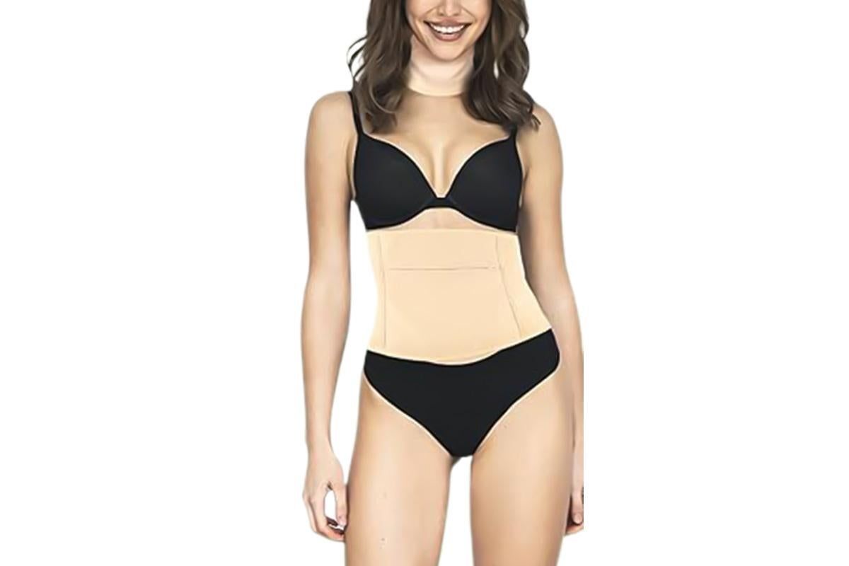 9Pcs Castor Oil Pack Kit Compress Reusable Wrap Belt Inflammation Toxin Remover Set -Nude V1263-JX-6559-2