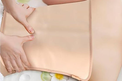 9Pcs Castor Oil Pack Kit Compress Reusable Wrap Belt Inflammation Toxin Remover Set -Nude V1263-JX-6559-2