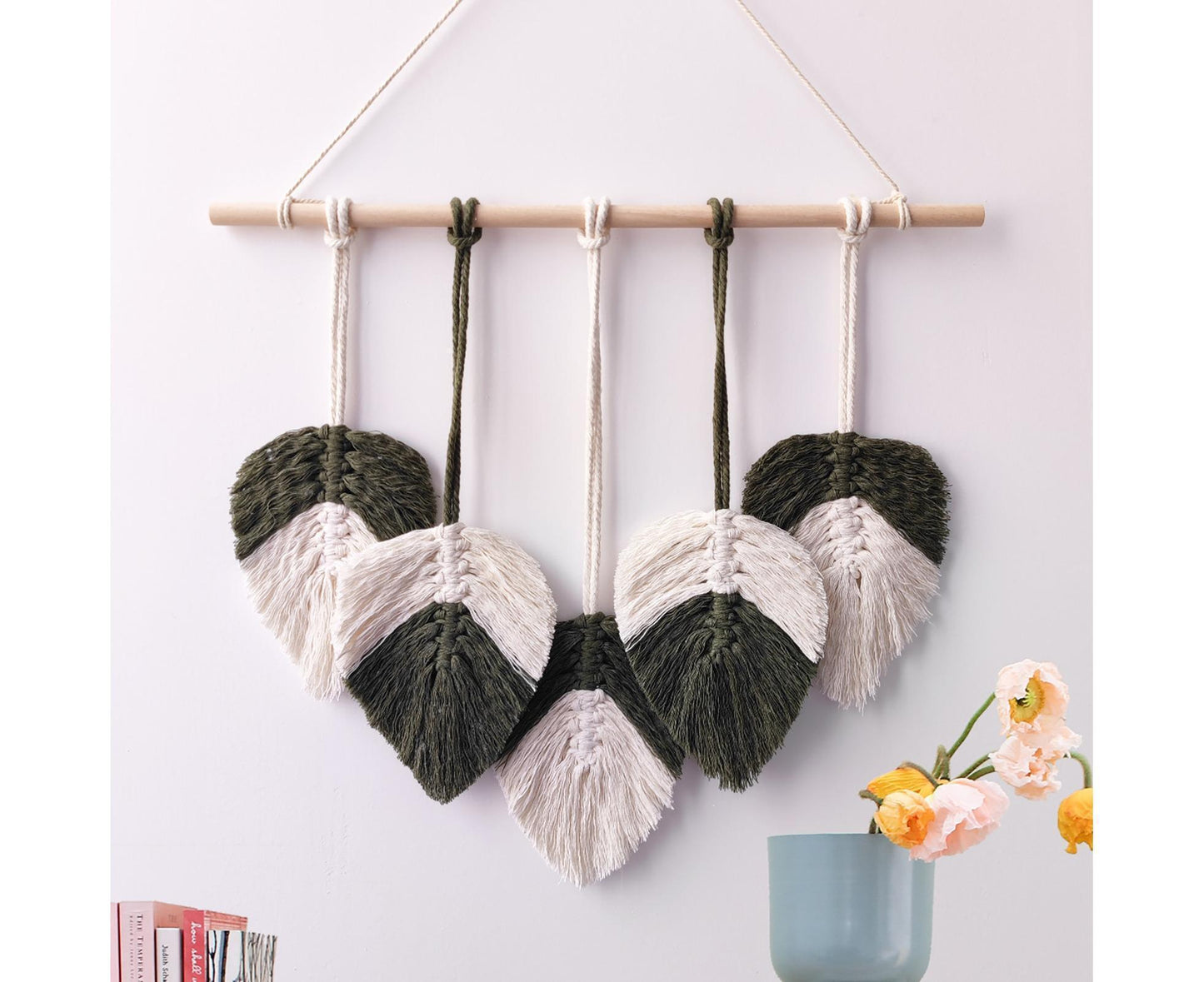 Bohemia Macrame Wall Hanging-Atrovirens V1263-JX-656