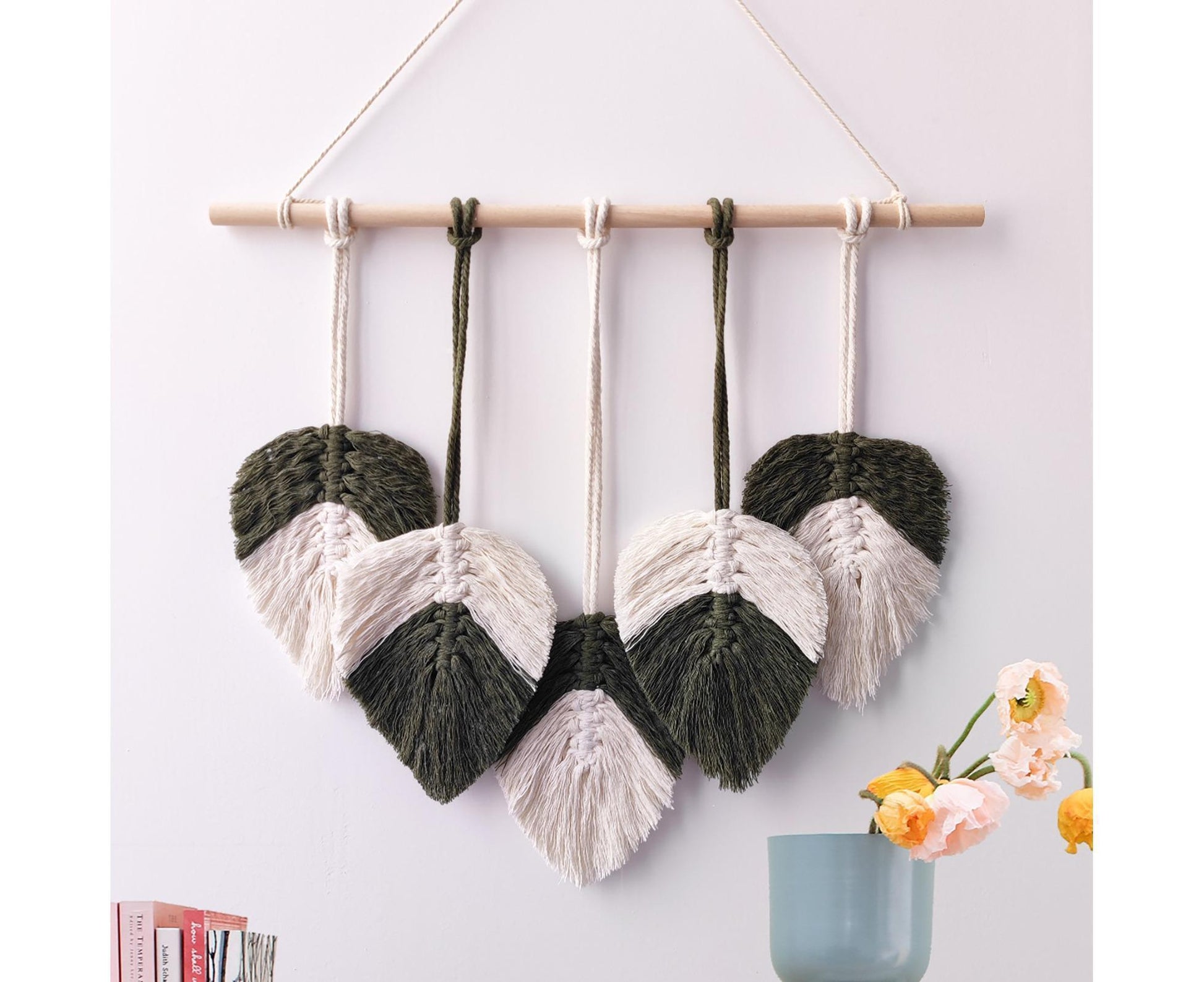 Bohemia Macrame Wall Hanging-Atrovirens V1263-JX-656