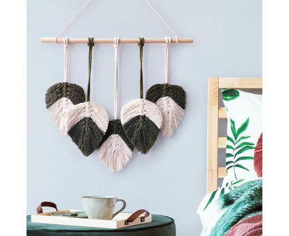 Bohemia Macrame Wall Hanging-Atrovirens V1263-JX-656