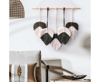 Bohemia Macrame Wall Hanging-Atrovirens V1263-JX-656