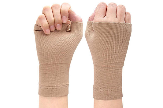 1Pair Wrist Brace Glove Sport Wrist Support for Fitness Weightlifting Skin Tone - M V1263-JX-6561-1