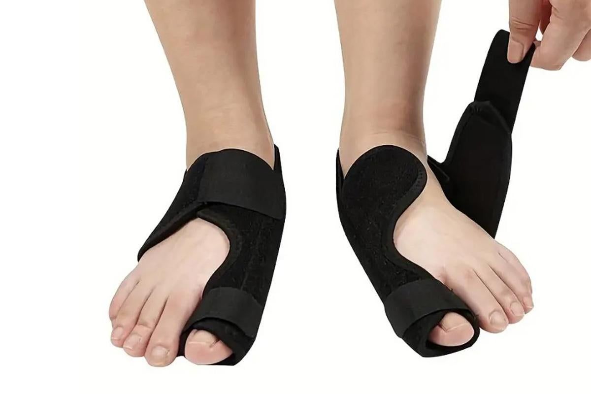 1 Pair Bunion Corrector Adjustable Length Orthopedic Toe Separator for Men and Women V1263-JX-6565