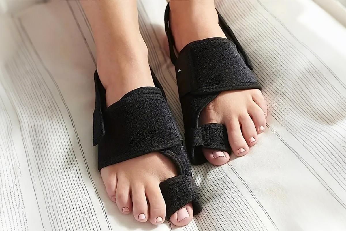 1 Pair Bunion Corrector Adjustable Length Orthopedic Toe Separator for Men and Women V1263-JX-6565