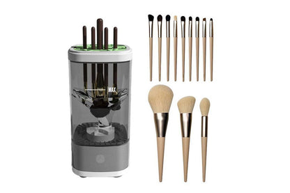 Electric Makeup Brush Cleaner and Dryer Machine Automatic Brush Super Fast Cleaning Tool -Grey V1263-JX-6567-1