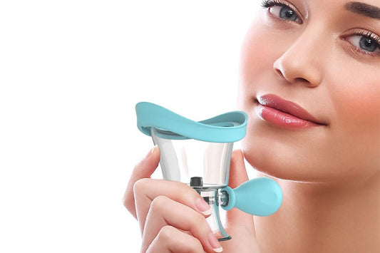 Manual Air Pressure Eye Cleaning Cup Clear Silicone Eye Cup -Blue V1263-JX-6569-1