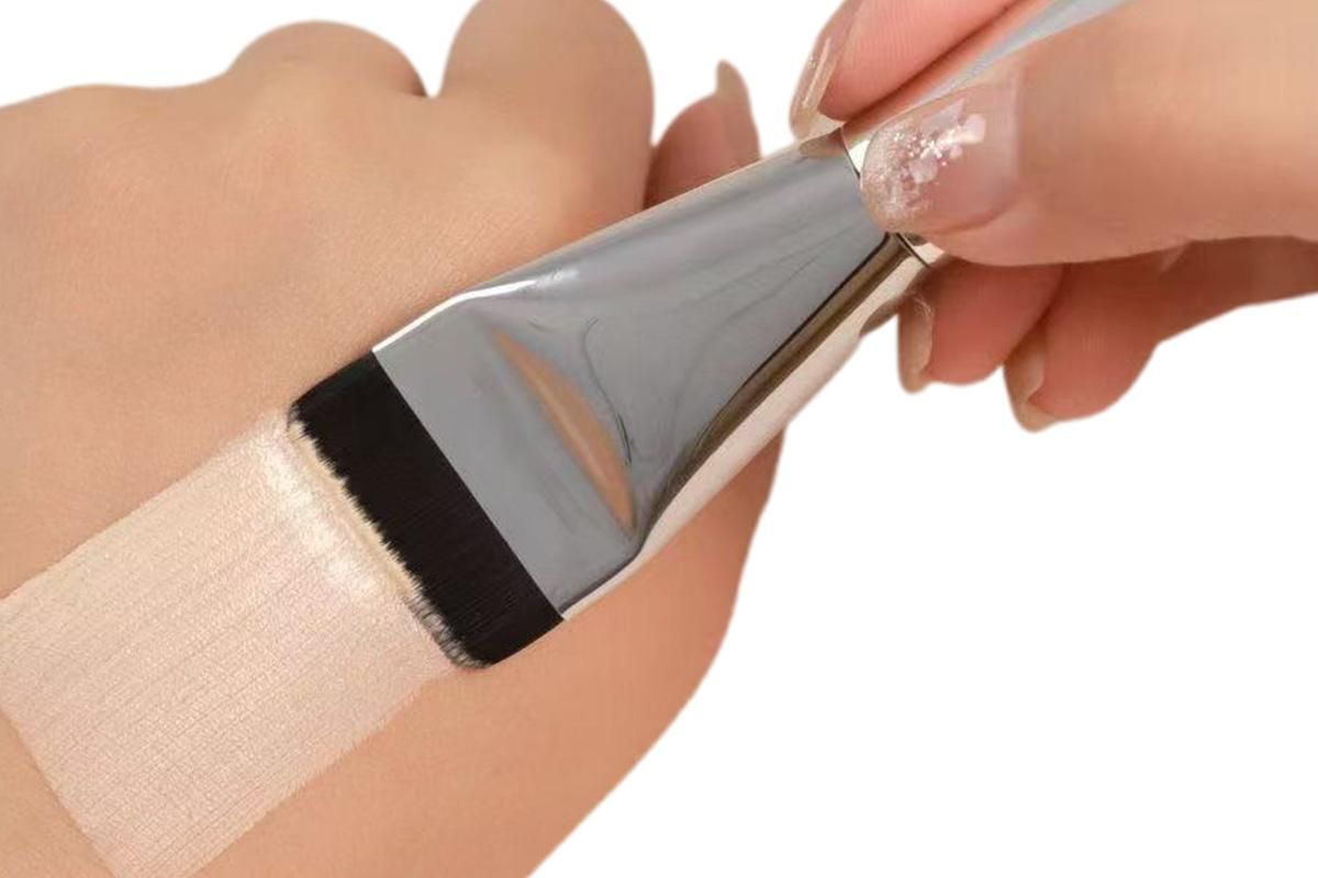 4 Pack Flat Foundation Brush Straight Head Makeup Brush for Liquid Foundation Face Mask V1263-JX-6572