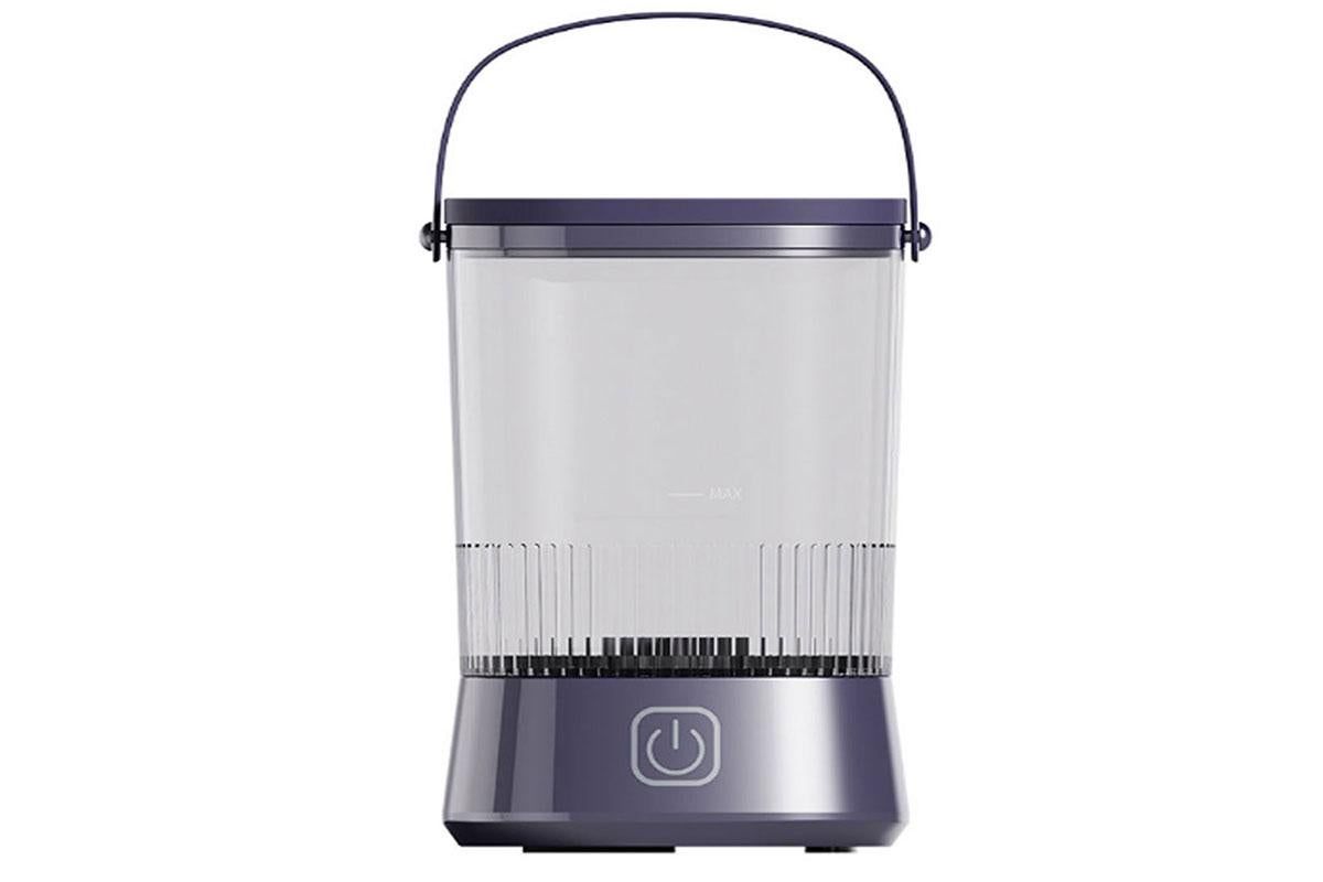 Water-Resistant Electric Makeup Brush Cleaner Automatic Brush Cleaner Dryer Tool -Purple V1263-JX-6577-1