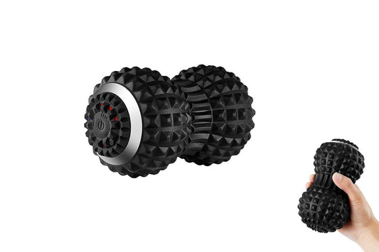 Vibrating Roller Massager Electric Massage Ball Back Foot Muscle Pain Relief -Black V1263-JX-6580-2